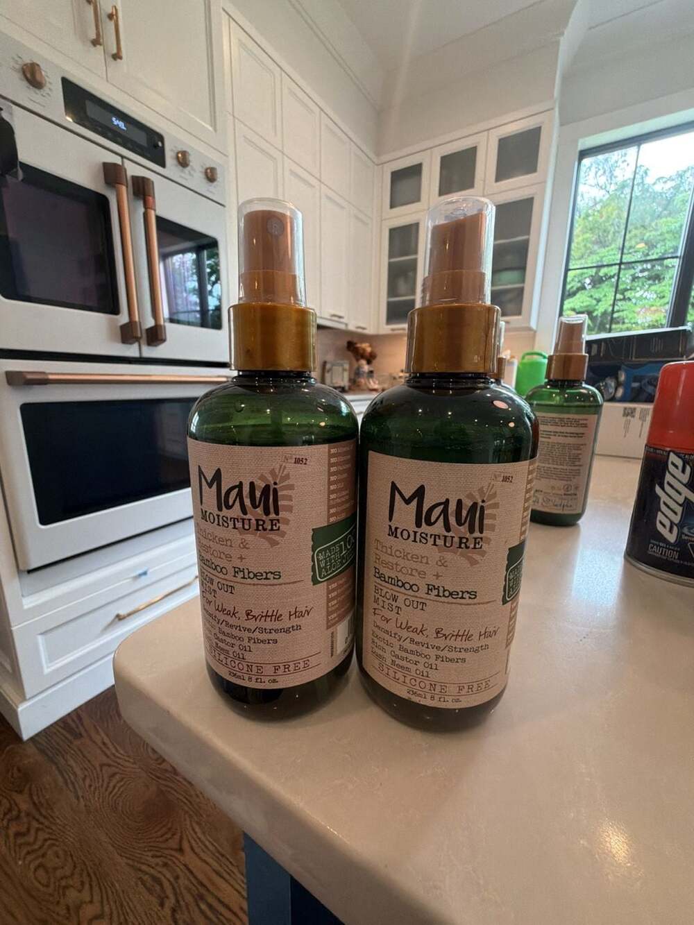 Maui Moisture Thicken & Restore + Bamboo Fibers Blow Out Mist 8oz - Set of 2
